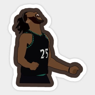 Derrick Rose 50 Point Celebration - Minnesota TimberWolves Sticker